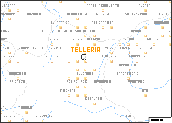 map of Tellería