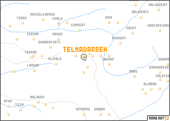 map of Telmā Darreh