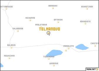 map of Telʼmanovo