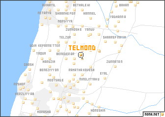 map of Tel Mond