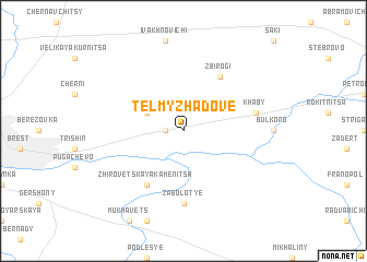 map of Telʼmy Zhadove