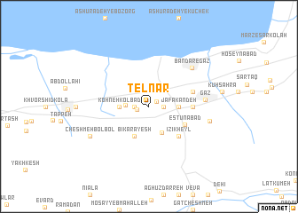 map of Tel Nār