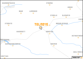 map of Telʼnoye