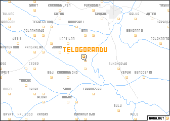 map of Telogorandu