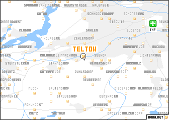 map of Teltow