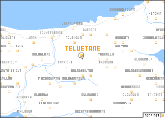 map of Teluetane