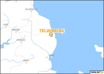 map of Telukbakau