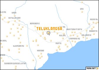 map of Teluklangsa