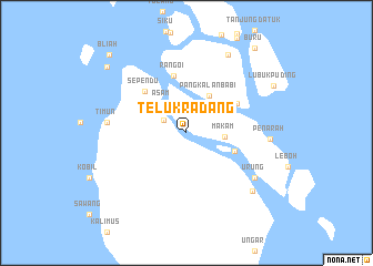 map of Telukradang