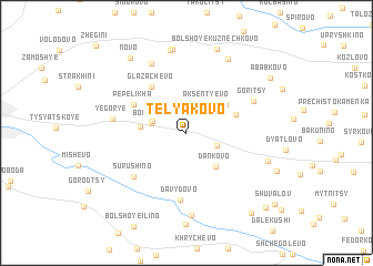 map of Telyakovo
