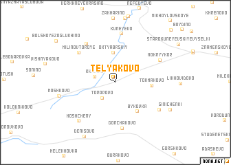 map of Telyakovo