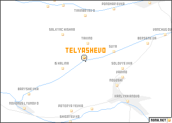 map of Telyashevo