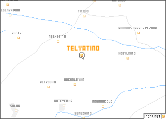 map of Telyatino