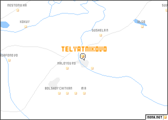 map of Telyatnikovo