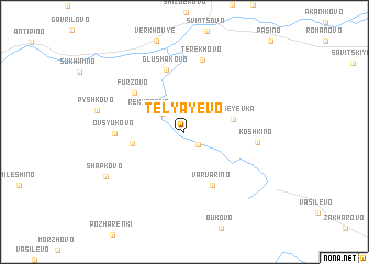 map of Telyayevo