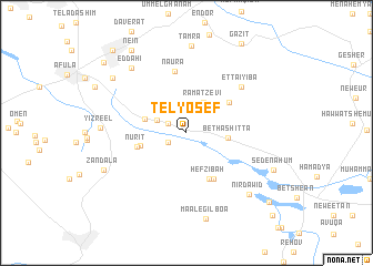 map of Tel Yosef