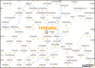 map of Temajadu