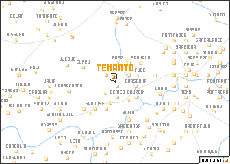 map of Temanto