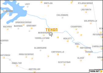 map of Teman