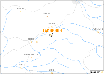 map of Te Mapara