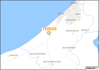 map of Temara