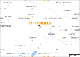 map of Temascalillo