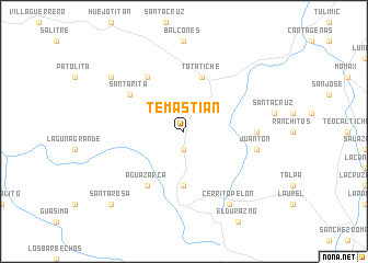 map of Temastián