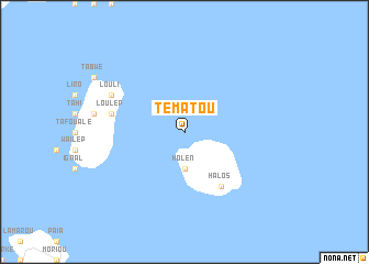 map of Tématou