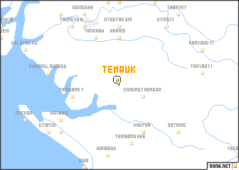 map of Temauk