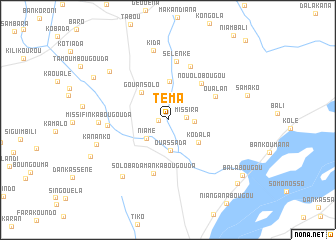 map of Téma