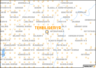 map of Tembilideniya