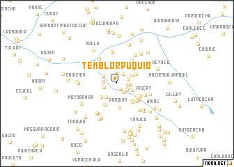map of Temblorpuquio