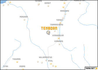 map of Temboan