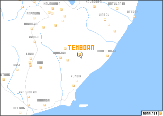 map of Temboan