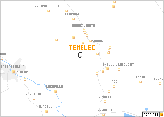 map of Temelec