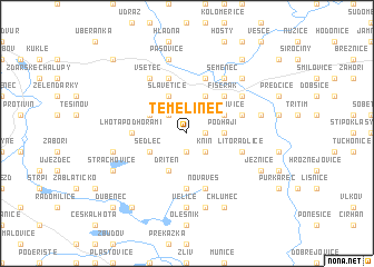 map of Temelinec