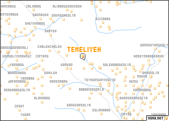 map of Temelīyeh