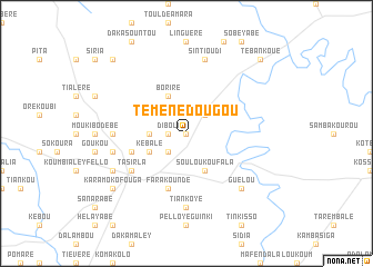 map of Téménedougou