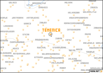 map of Temenica