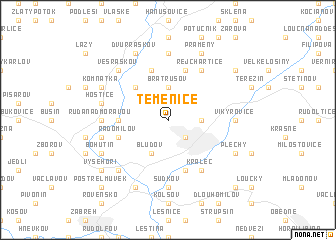 map of Temenice