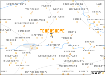 map of Temenskoye