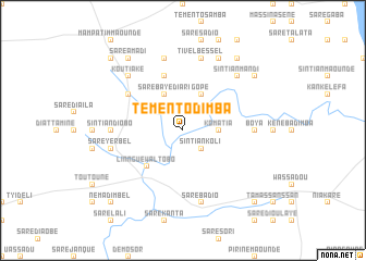 map of Témento Dimba