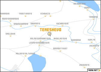 map of Temeshëvo