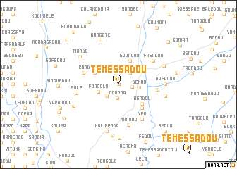 map of Témessadou