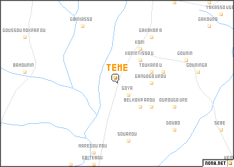 map of Témé