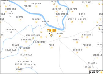 map of Teme