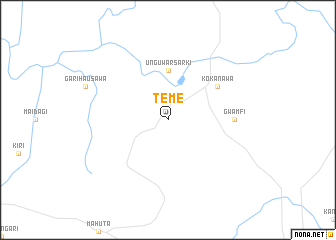 map of Teme