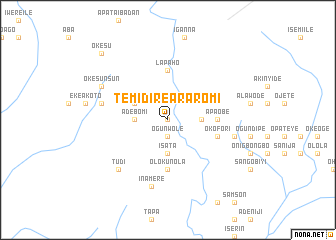 map of Temidire Araromi