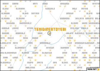 map of Temidire Atoyebi
