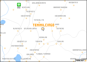 map of Temimilcingo